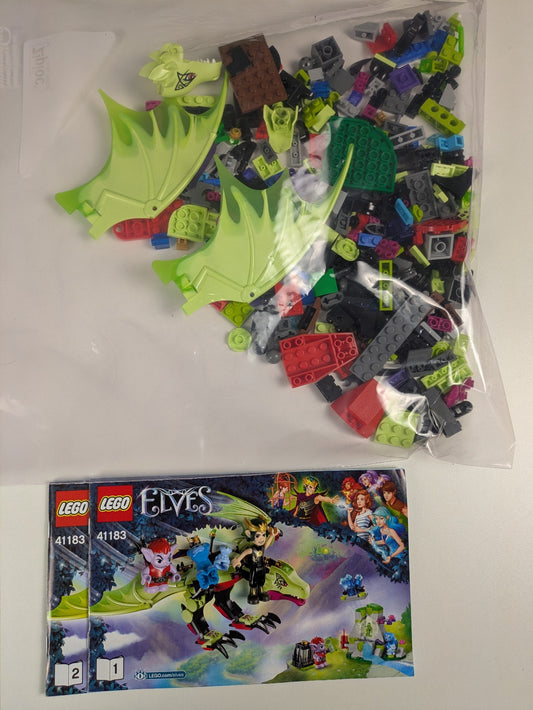Lego Elves: The Goblin King's Evil Dragon Set 41183 - w/ Instructions
