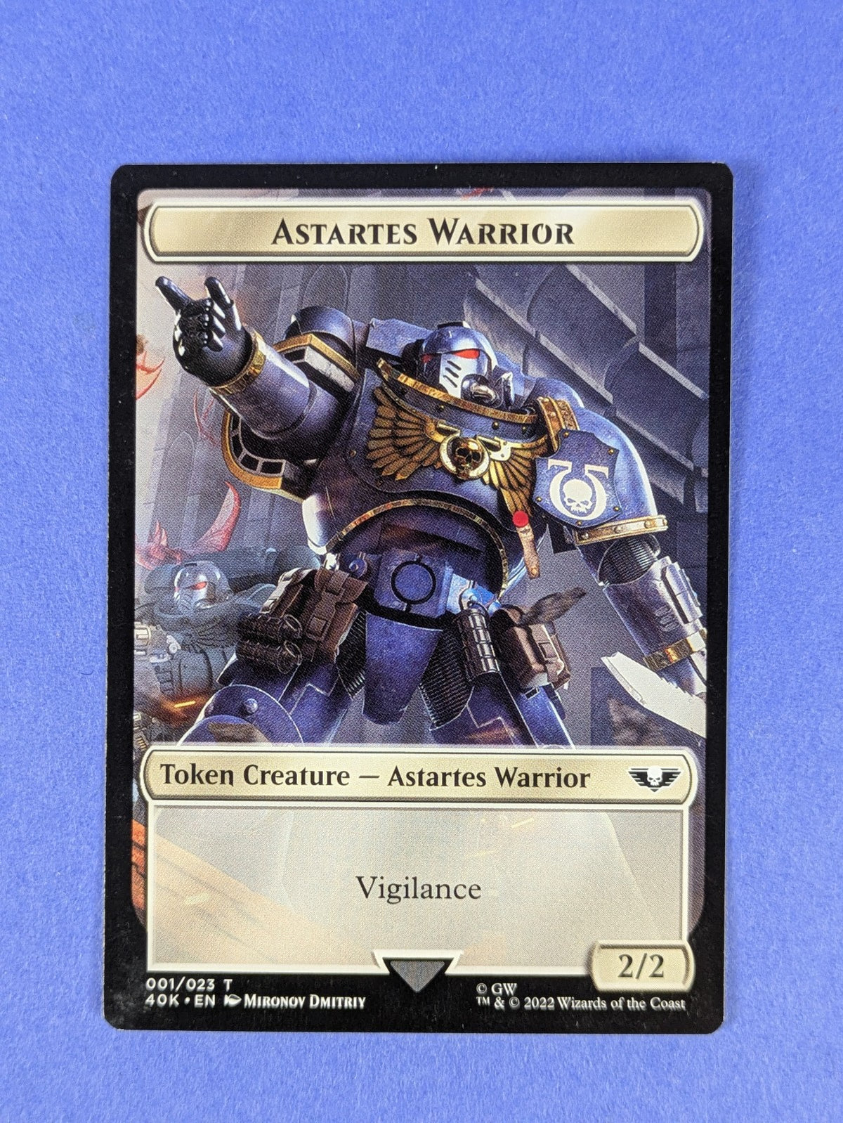 MTG: Warhammer 40,000: Tokens: Astartes Warrior / Robot #001/023 Token - LP