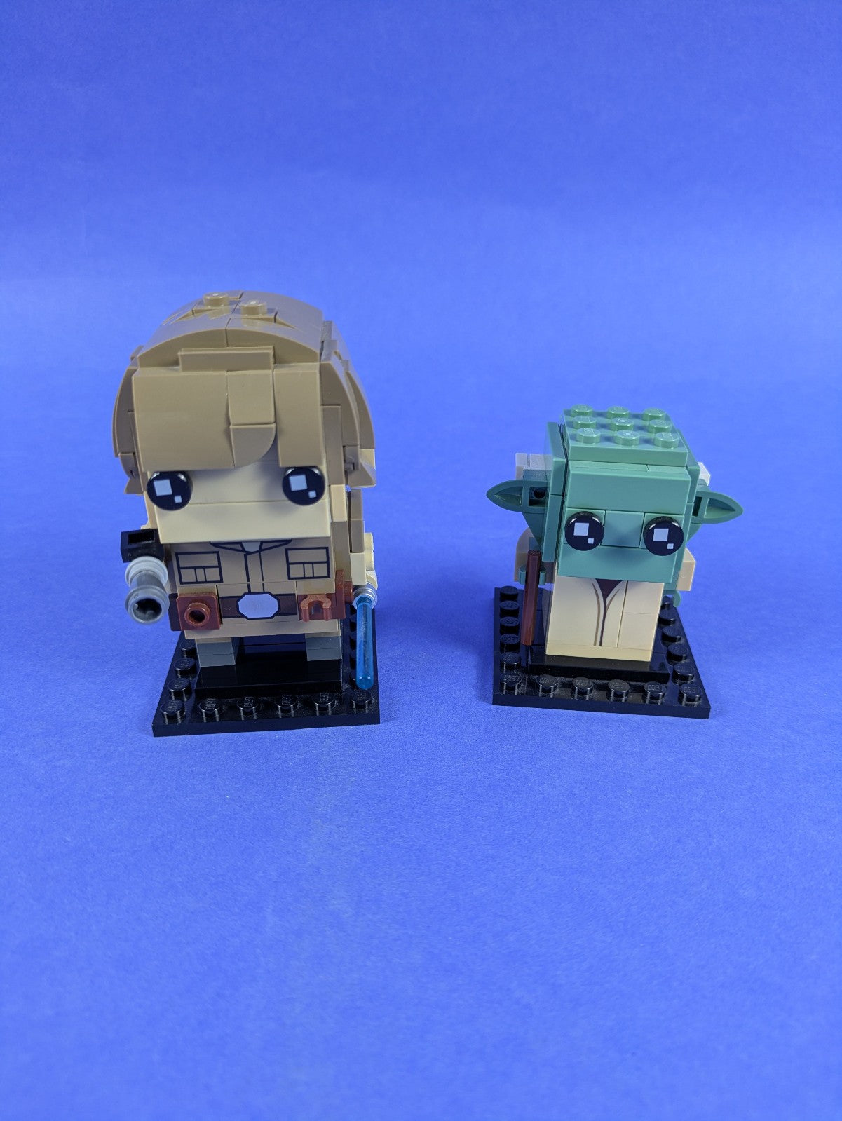LEGO BrickHeadz Star Wars Luke Skywalker & Yoda 41627 Complete Set Pre-Owned