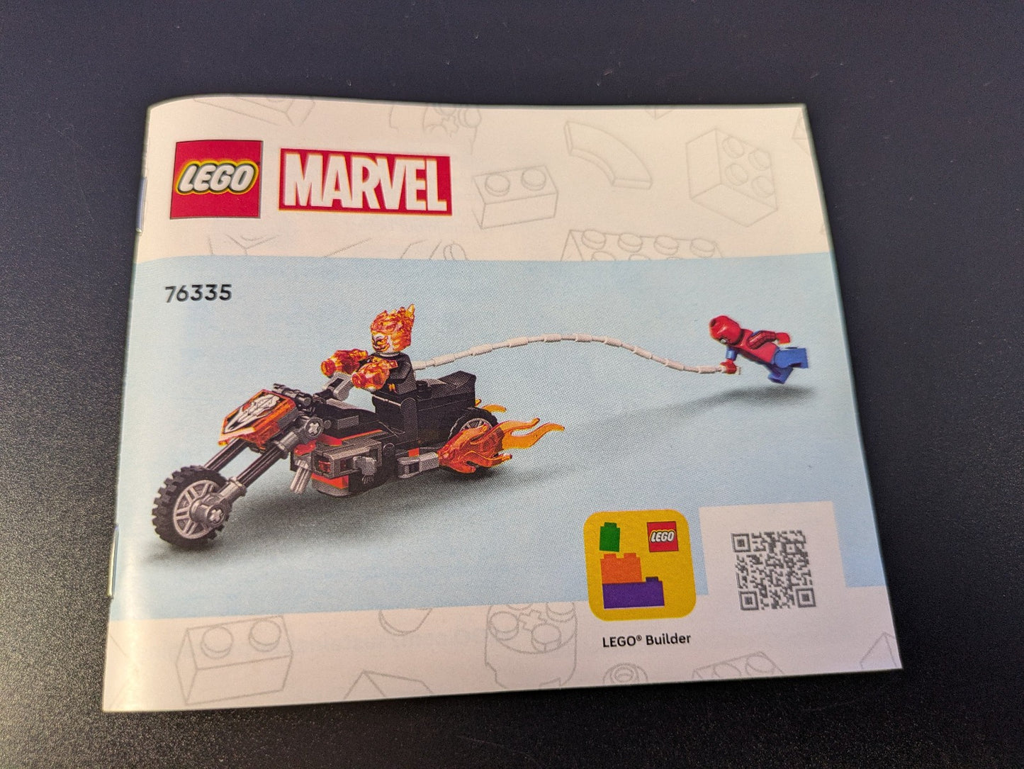 LEGO Super Heroes Spider-Man vs. Ghost Rider Motorcycle 76335 Complete Pre-Owned
