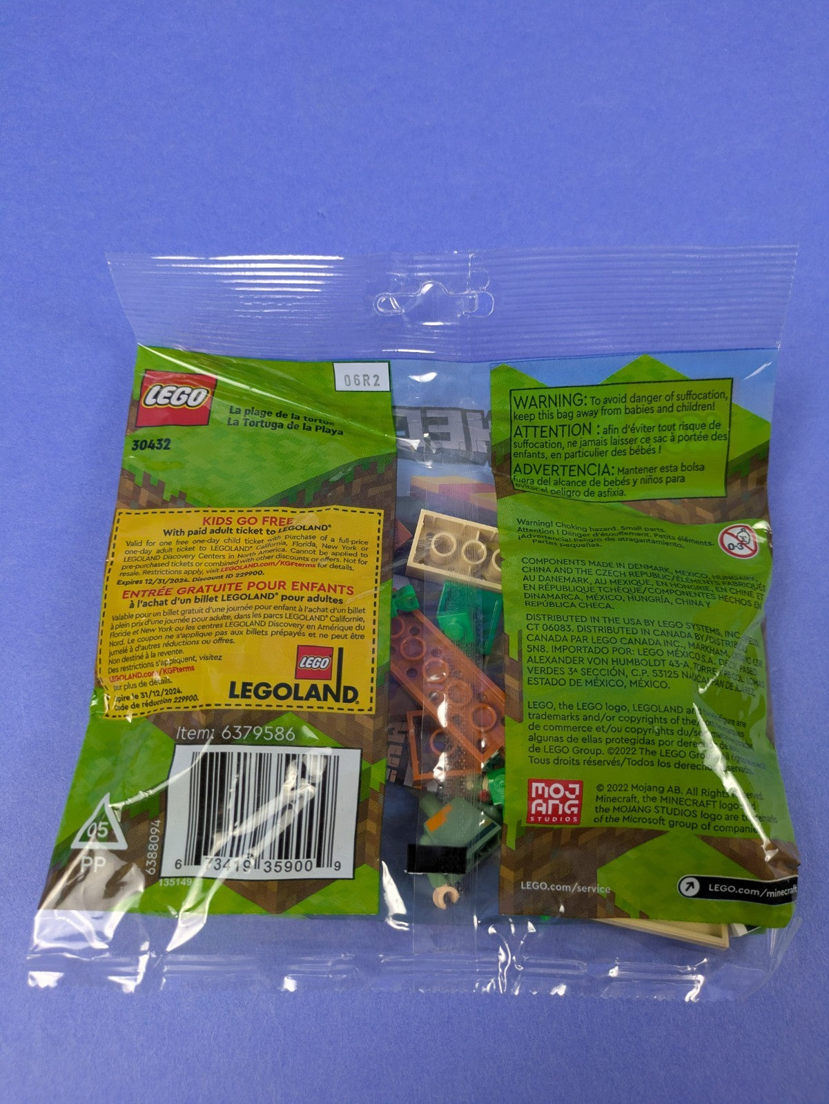 LEGO Minecraft The Turtle Beach Polybag 30432