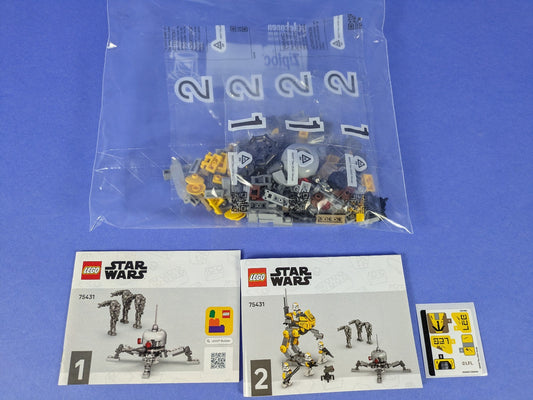Lego Star Wars: 327th Star Corps Clone Troopers Battle Pack Set 75431 Incomplete