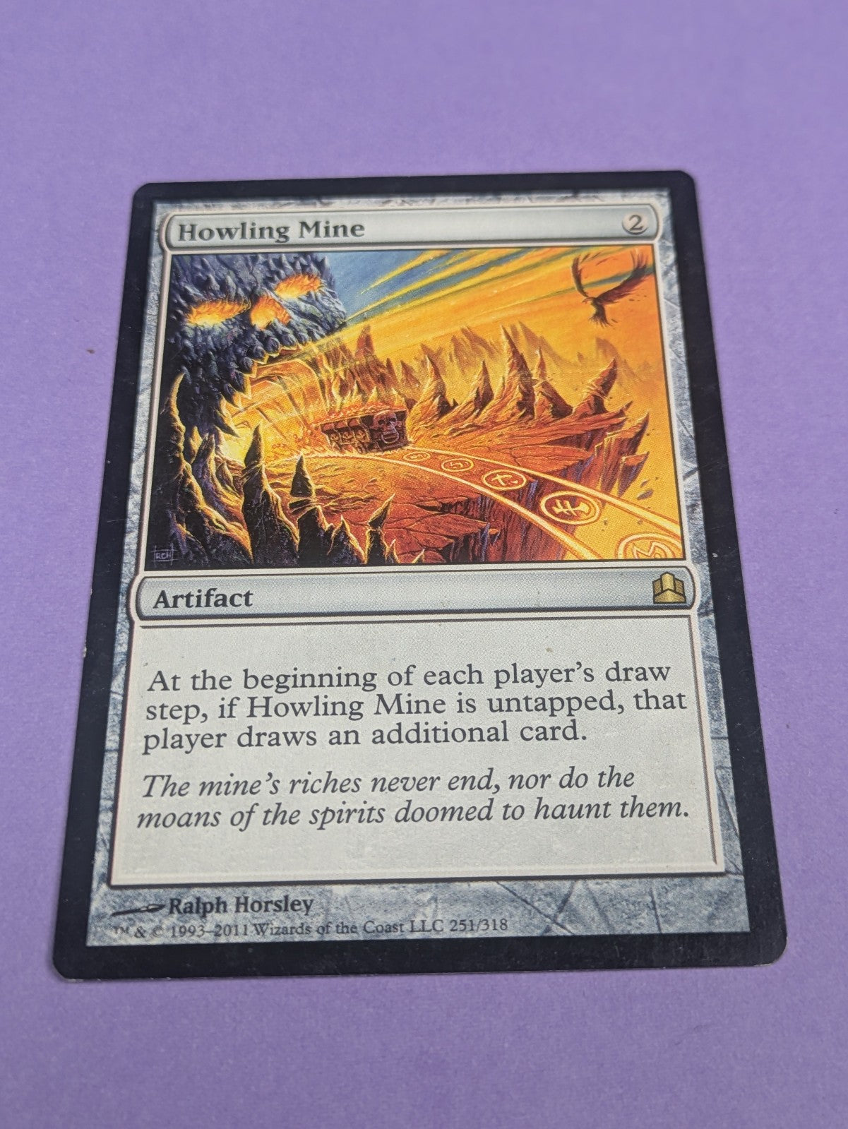 MTG Magic: Commander 2011: Howling Mine #251/318 Rare - LP