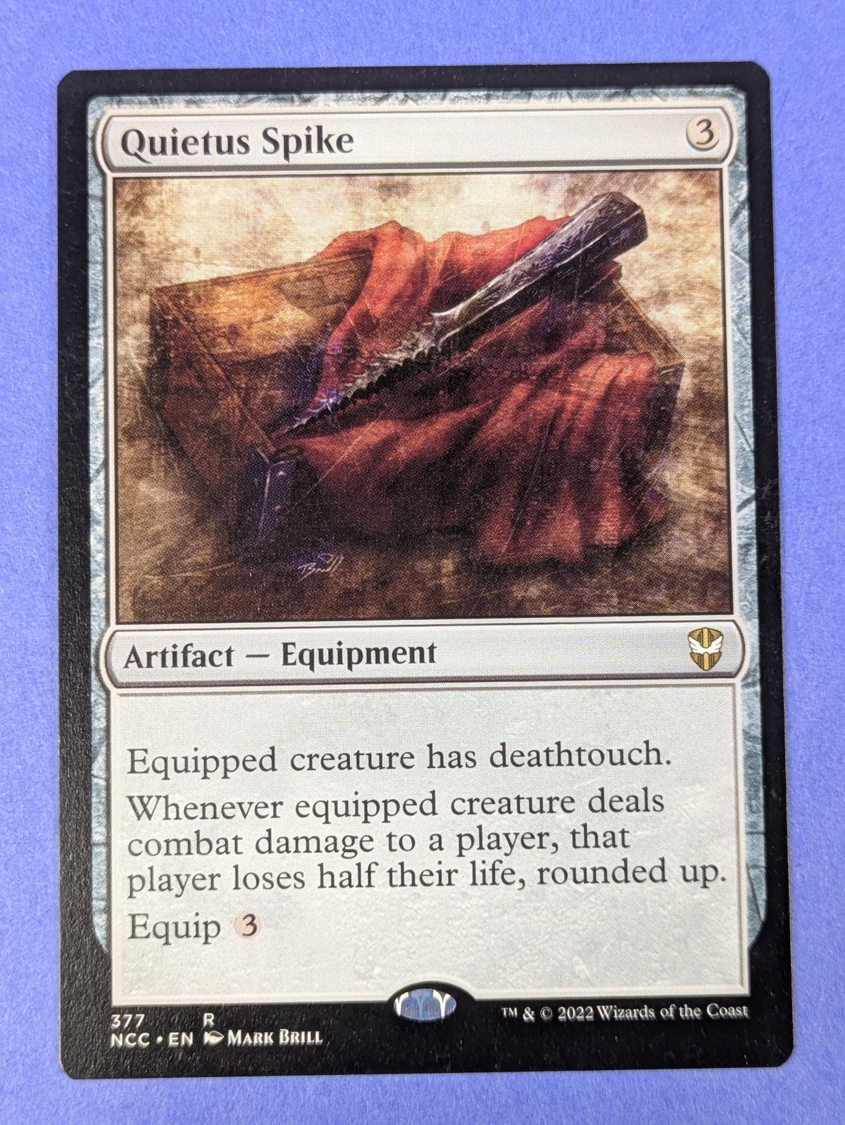 MTG Magic: New Capenna Commander: Quietus Spike #377 Rare - NM