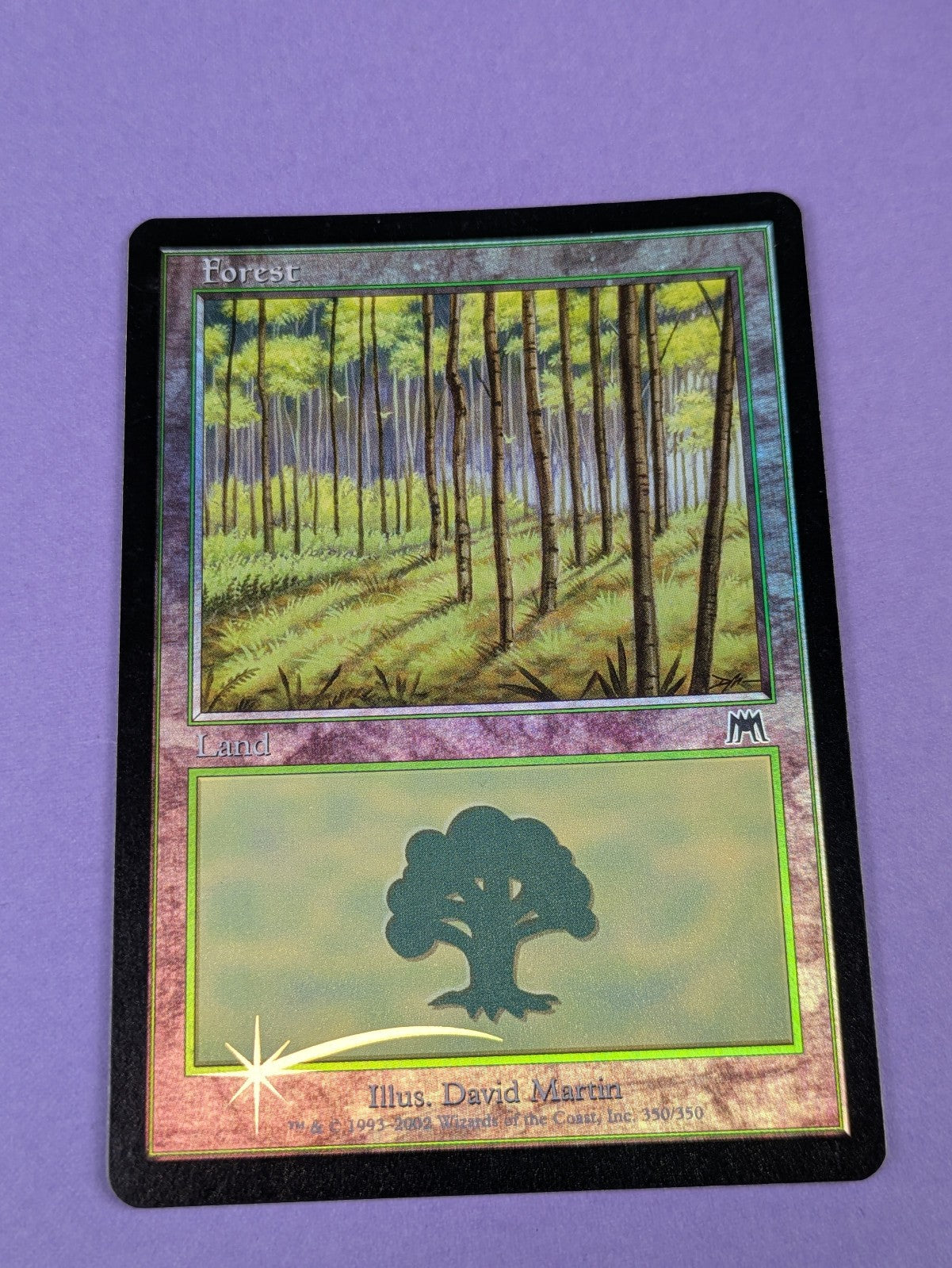 MTG Magic:  Onslaught: Forest Foil #350/350 Basic Land - NM