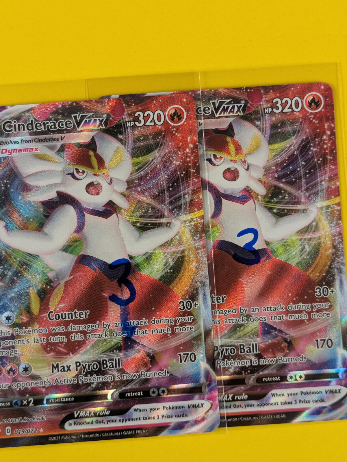 Cinderace VMAX - 019/072 - Ultra Rare Shining Fates - Pokemon Card - NM