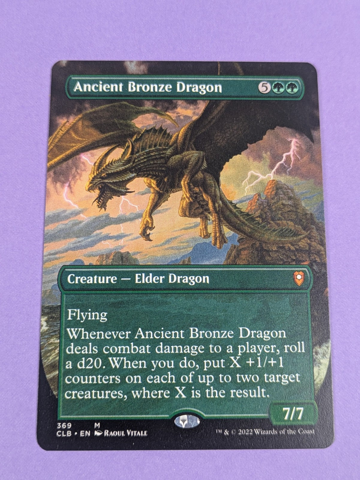 MTG: Commander Legends: Ancient Bronze Dragon #369 Mythic Borderless - NM