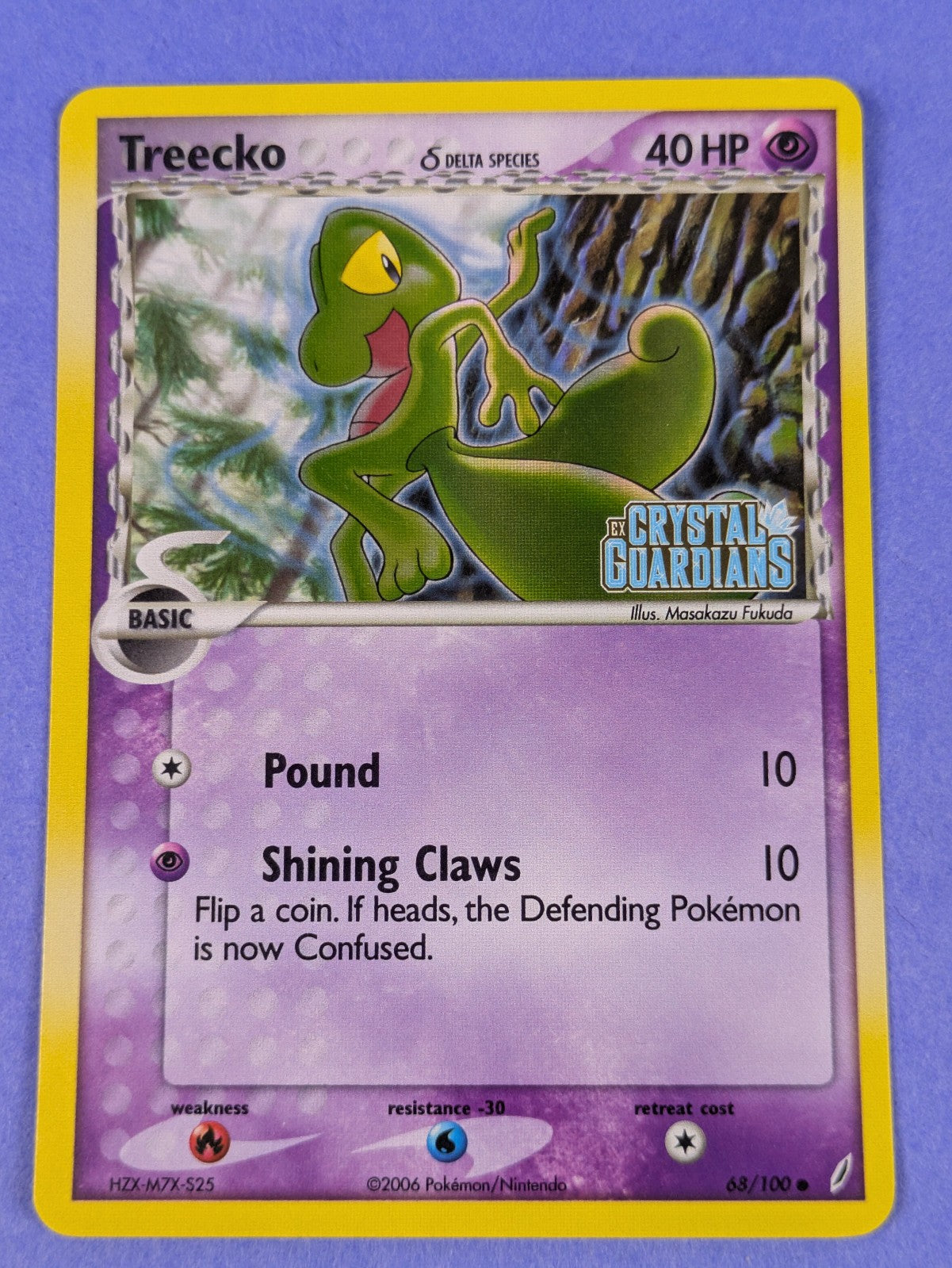 Treecko - 68/100 - Common - Reverse Holo Ex Crystal Guardians - Pokemon - NM