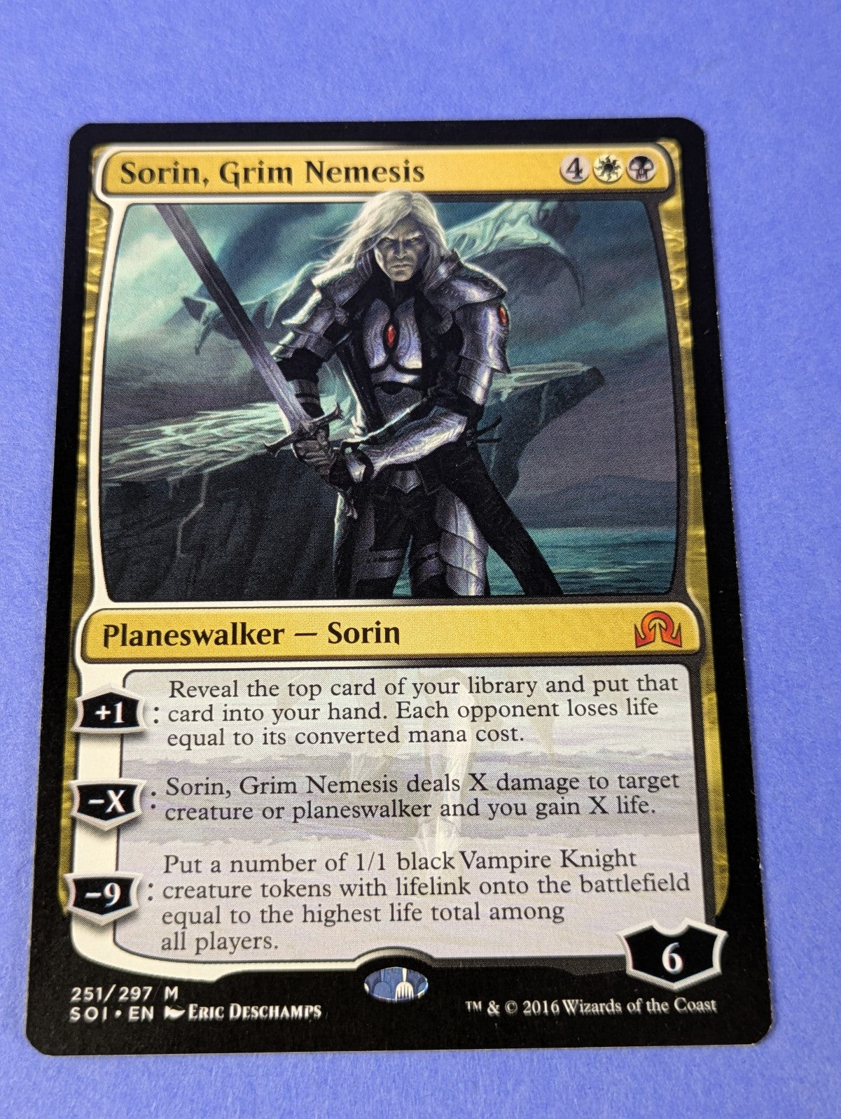 MTG Magic: Shadows over Innistrad: Sorin, Grim Nemesis #251/297 Mythic - LP