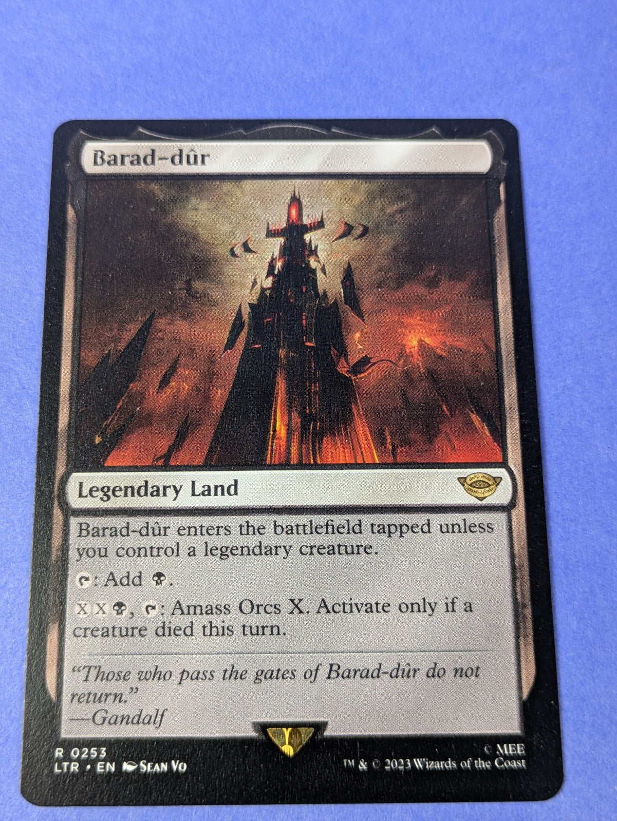 MTG Magic the Gathering: The Lord of the Rings: Barad-dur #0253 Rare - NM