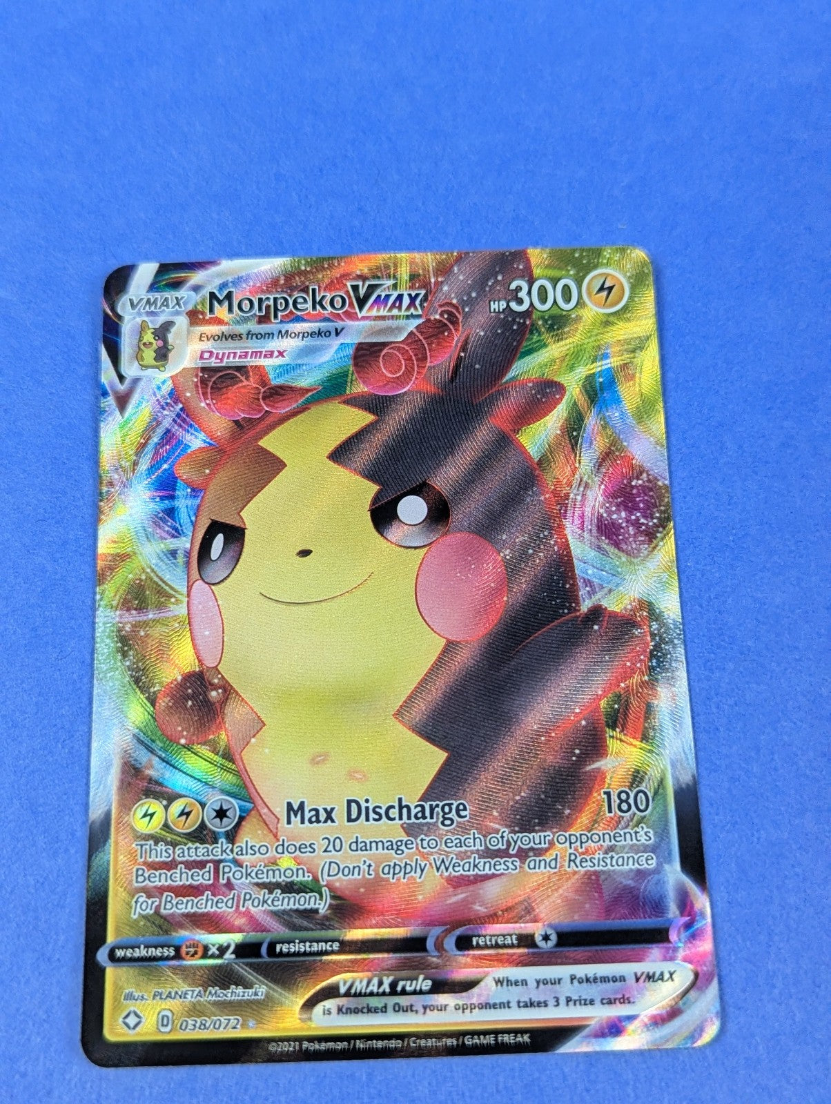 Morpeko VMAX - 038/072 - Ultra Rare Holo Shining Fates - Pokemon - NM