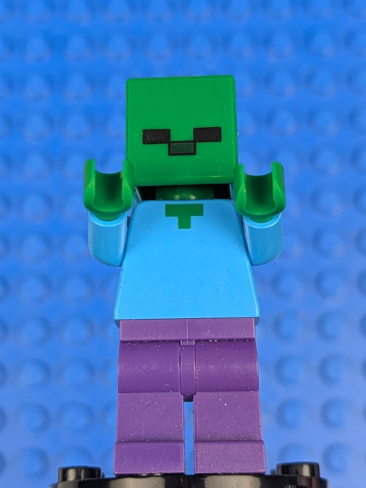 Lego Minecraft: Zombie - Dark Purple Legs min010 Sets 21113, 662101