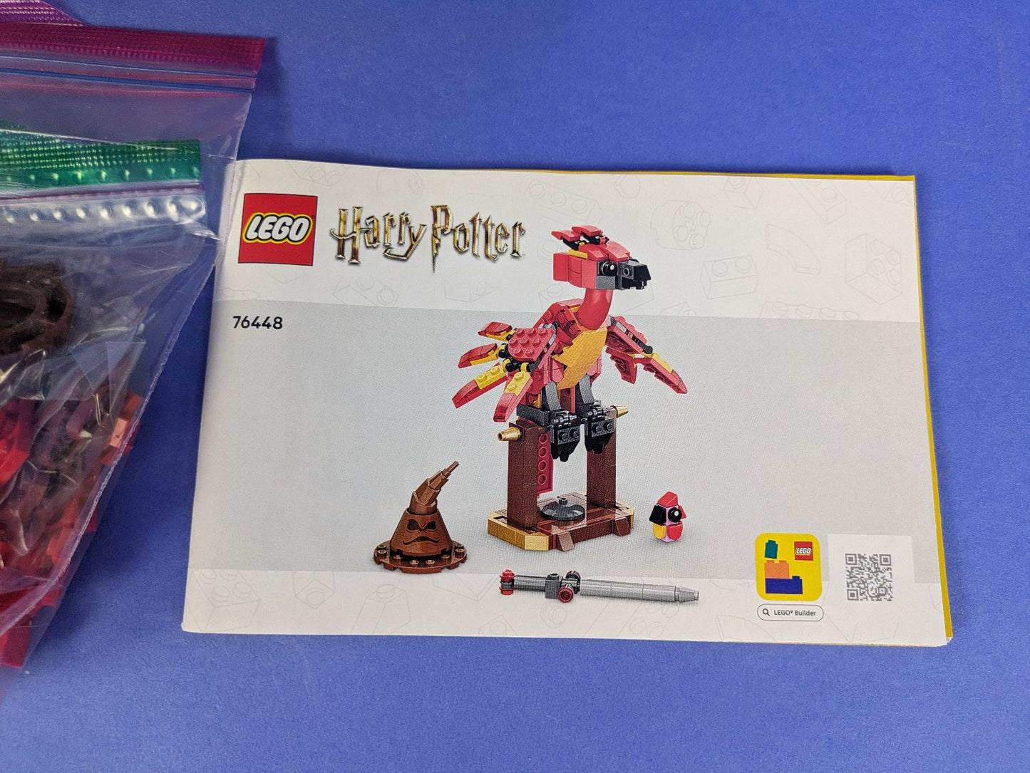 Lego Harry Potter: Sculptures: Fawkes: Dumbledore's Phoenix Set 76448 Complete