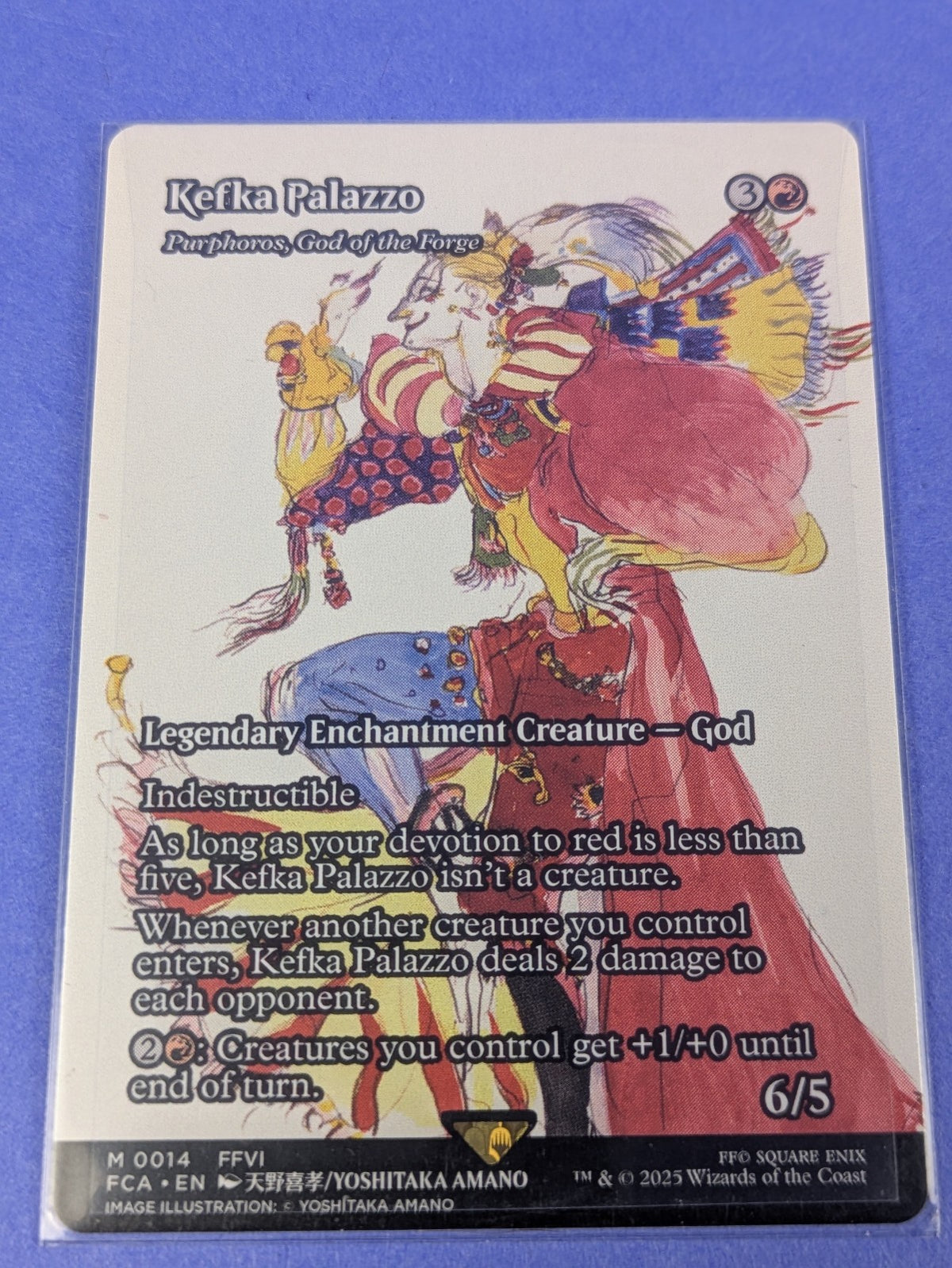 MTG: Final Fantasy: Kefka Palazzo Purphoros, God of the Forge #0014 Mythic - NM