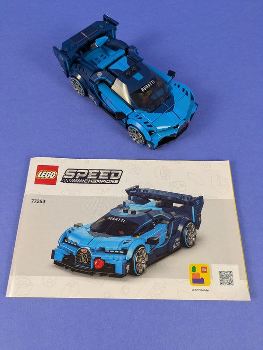 Lego SPEED CHAMPIONS: Bugatti Vision Gran Turismo Set 77253 Complete Set