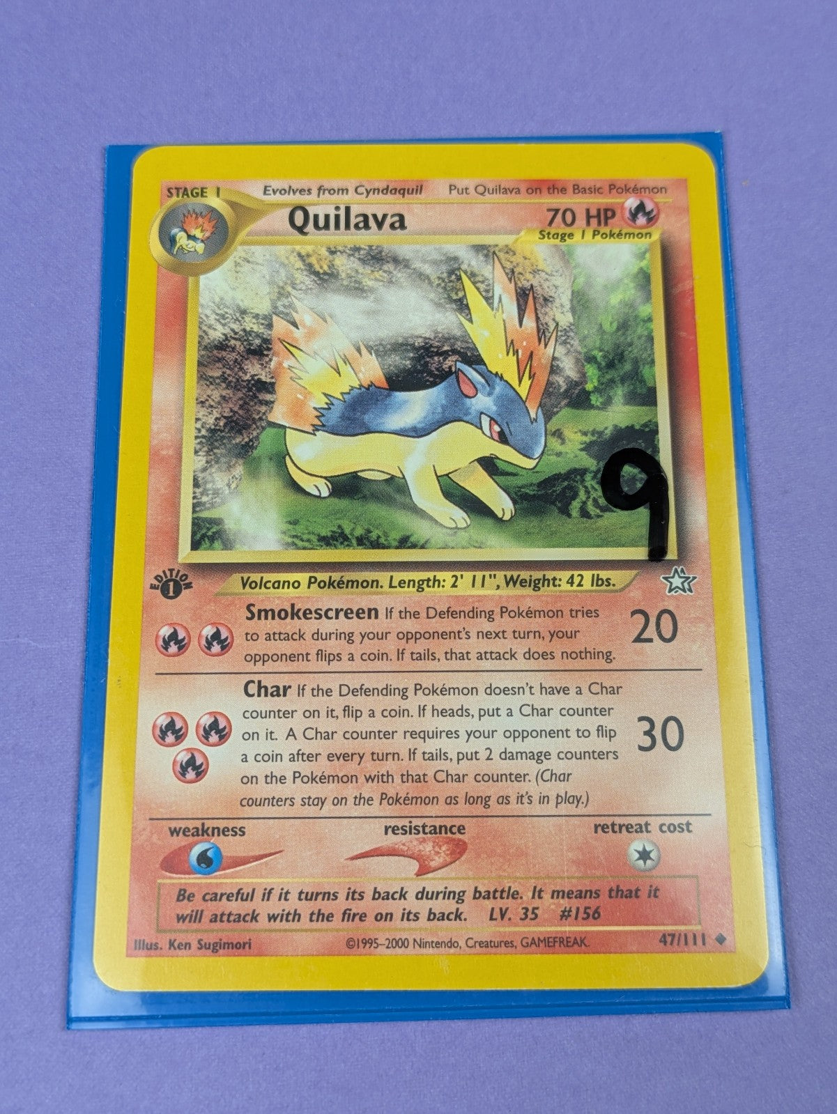 Quilava - 47/111 - Uncommon - 1st Edition Neo Genesis - Pokemon Card - NM