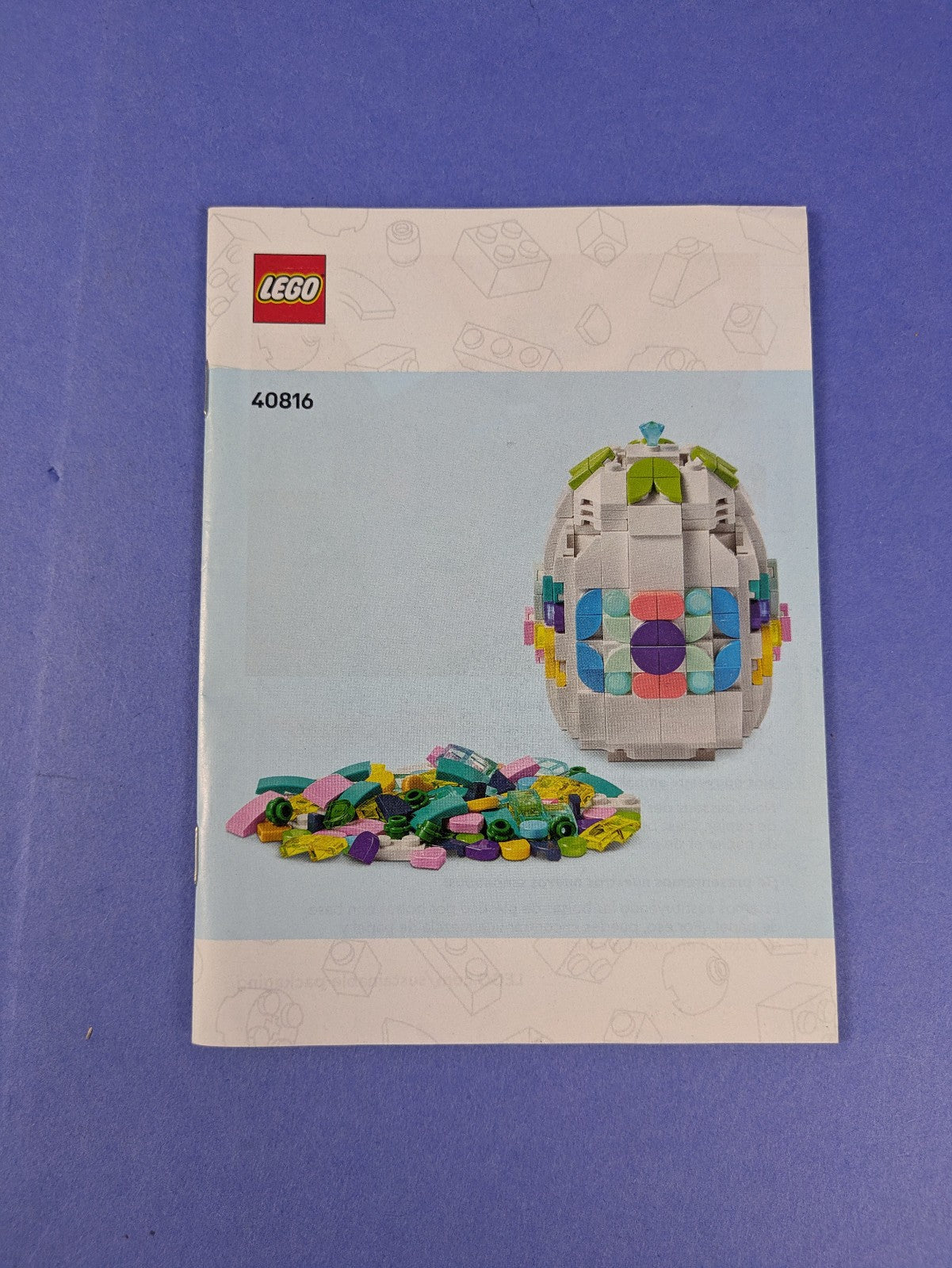 LEGO Holiday & Event Decorative Easter Egg 40816 Complete Set Pre-Owned