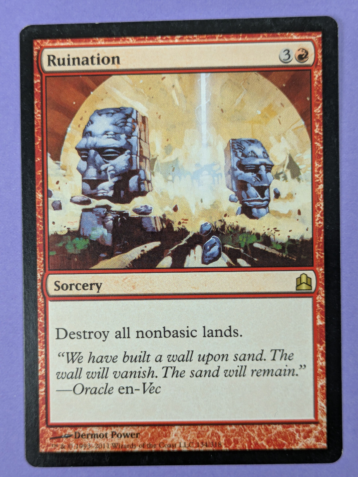 MTG Magic: Commander 2011: Ruination #134/318 Rare - NM