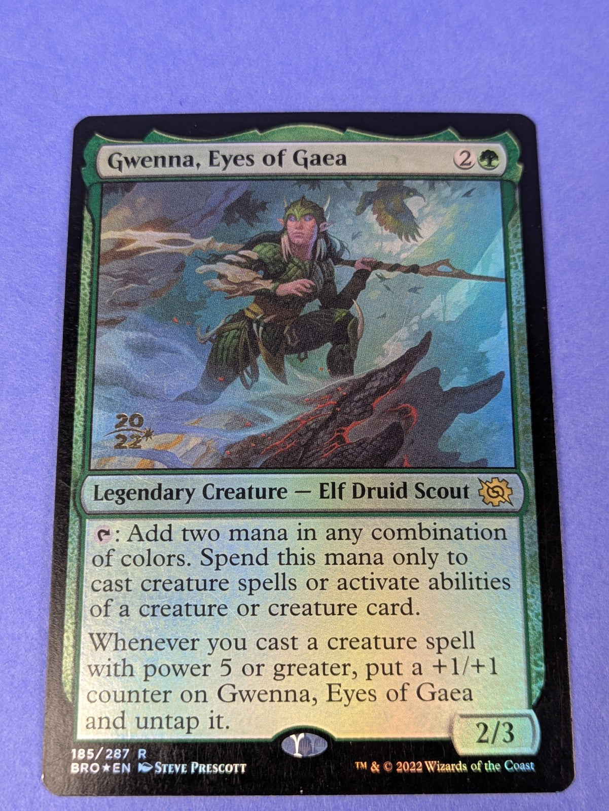 MTG Magic: The Brothers' War: Gwenna, Eyes of Gaea Promo Foil #185/287 Rare - NM