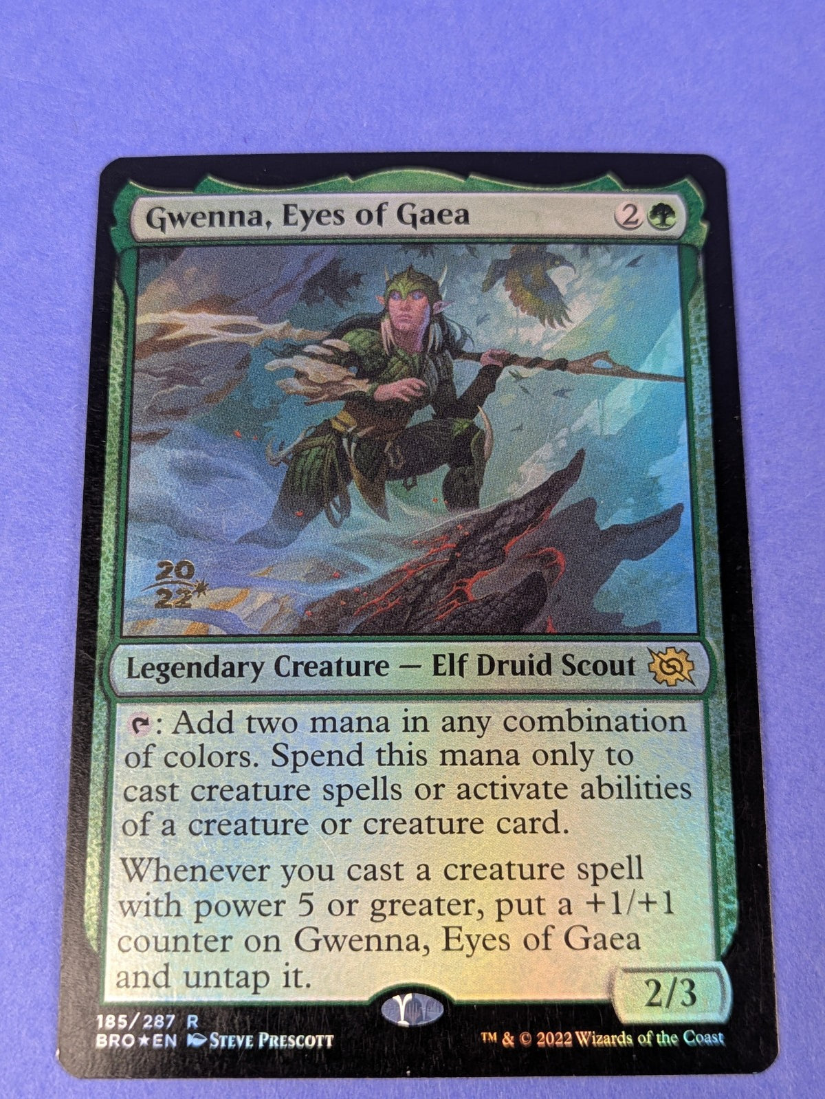 MTG Magic: The Brothers' War: Gwenna, Eyes of Gaea Promo Foil #185/287 Rare - NM