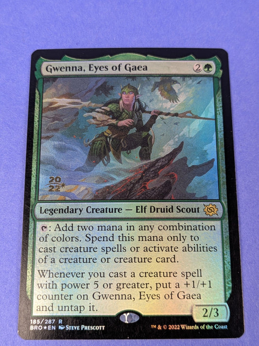 MTG Magic: The Brothers' War: Gwenna, Eyes of Gaea Promo Foil #185/287 Rare - NM