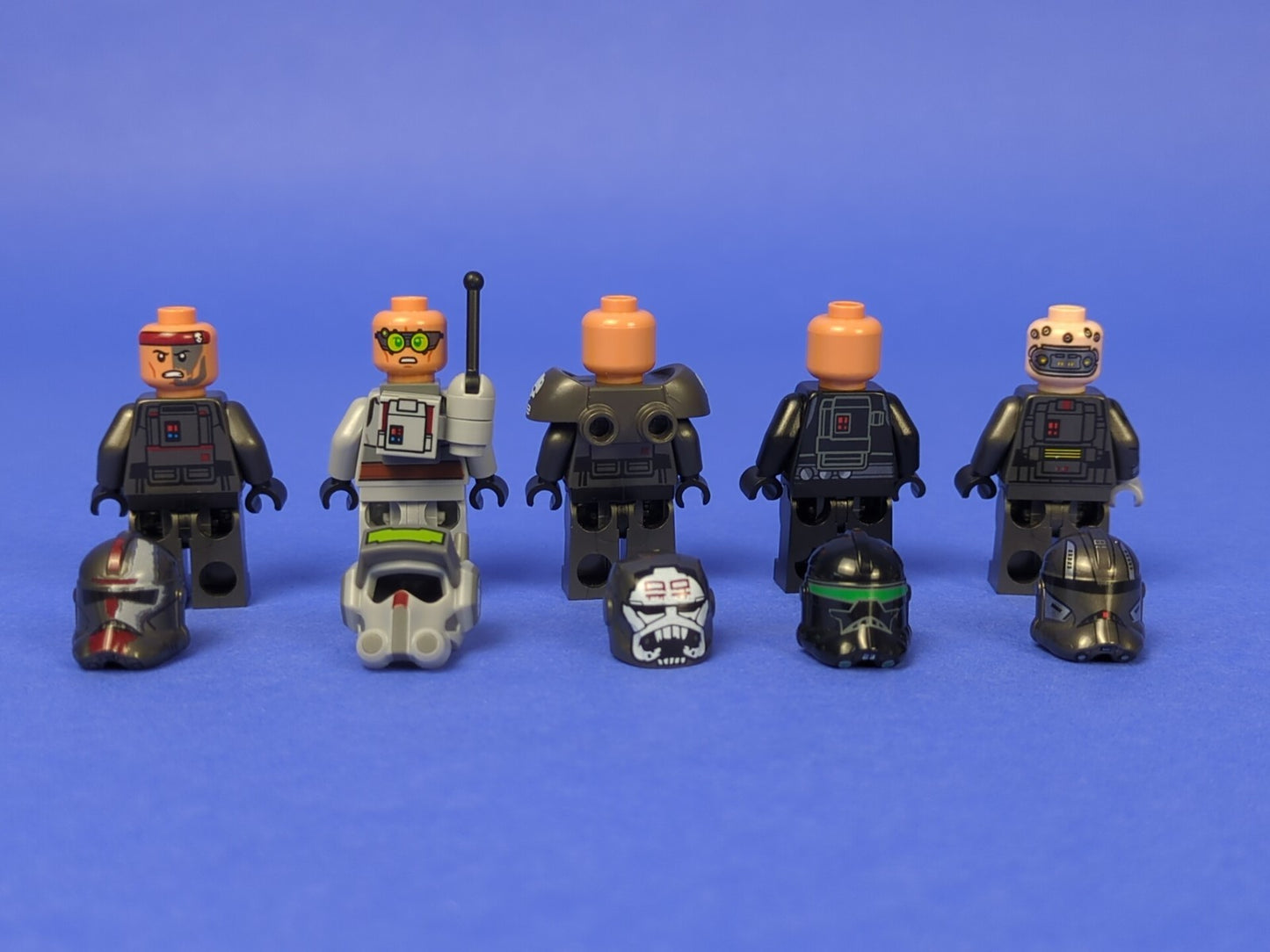 Lego Star Wars: Echo, Crosshair, Hunter, Tech, Wrecker (The Bad Batch Crew)