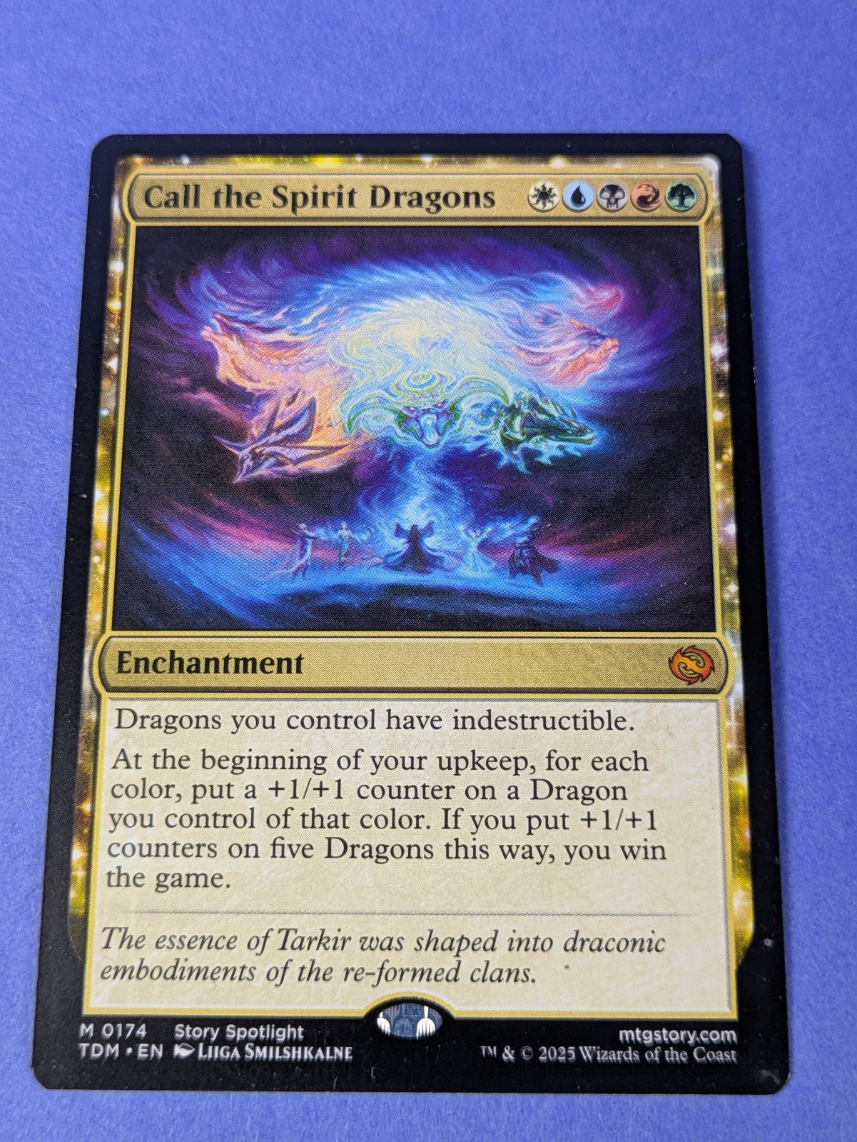 MTG Magic: Tarkir: Dragonstorm: Call the Spirit Dragons #0174 Mythic - NM