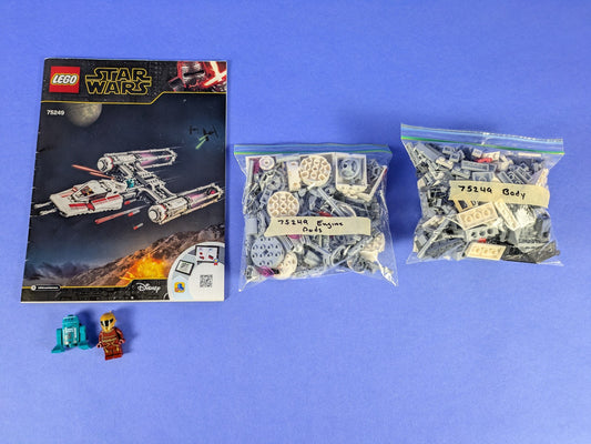 Lego Star Wars: Resistance Y-Wing Starfighter Set 75249 Incomplete Set
