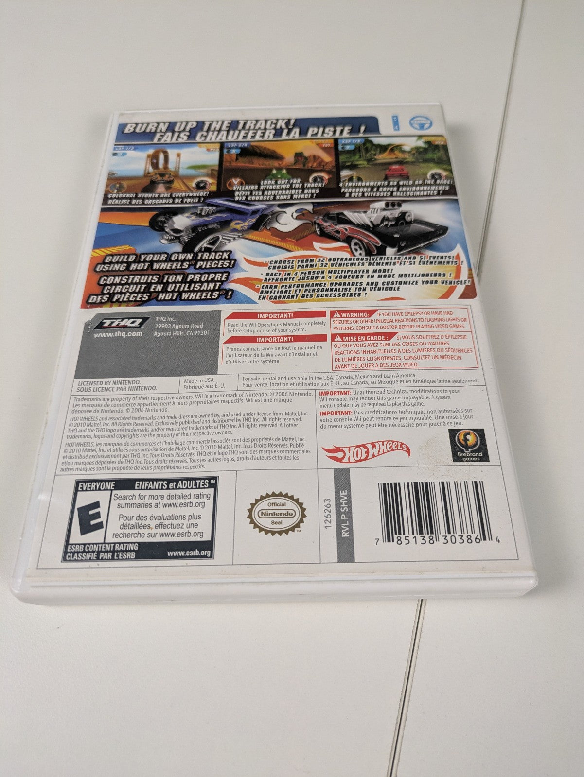 Hot Wheels: Track Attack (Nintendo Wii, 2010) CIB