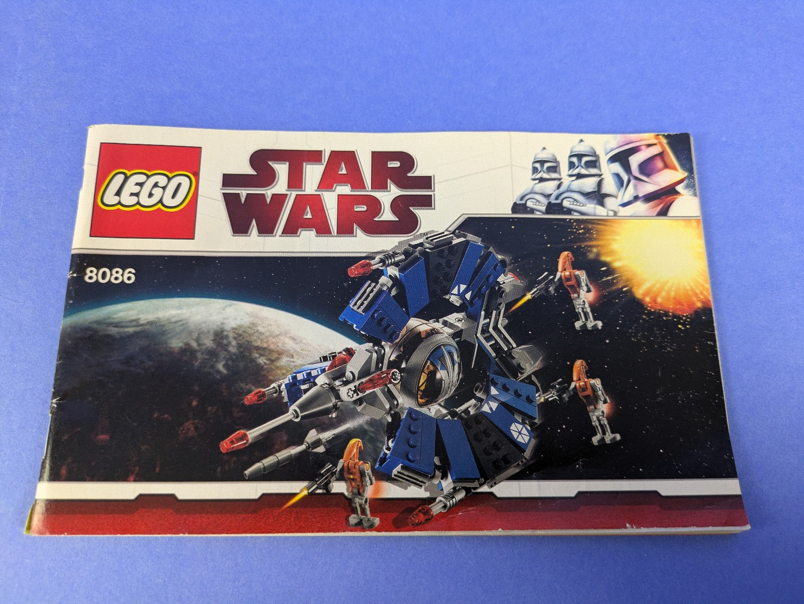 Lego Star Wars: The Clone Wars: Droid Tri-Fighter Set 8086 Complete Set