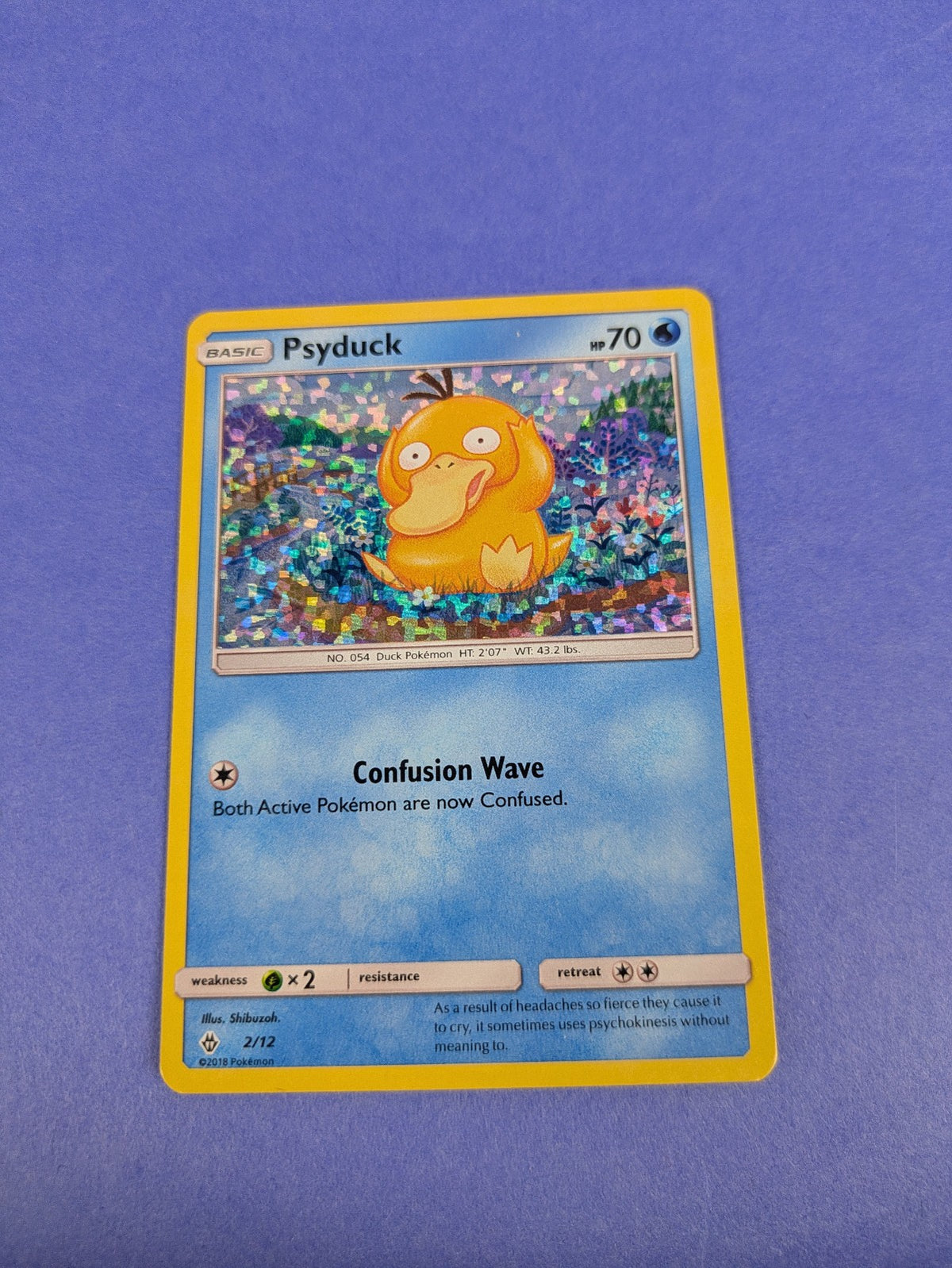 Psyduck - 2/12 - Holo Promo McDonalds 2018 - Pokemon Card - NM