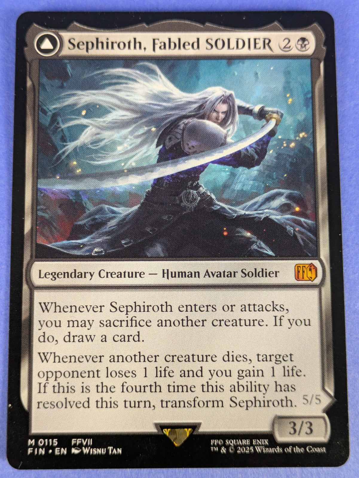 MTG Magic: FINAL FANTASY: Sephiroth, Fabled SOLDIER #0115 Mythic - NM