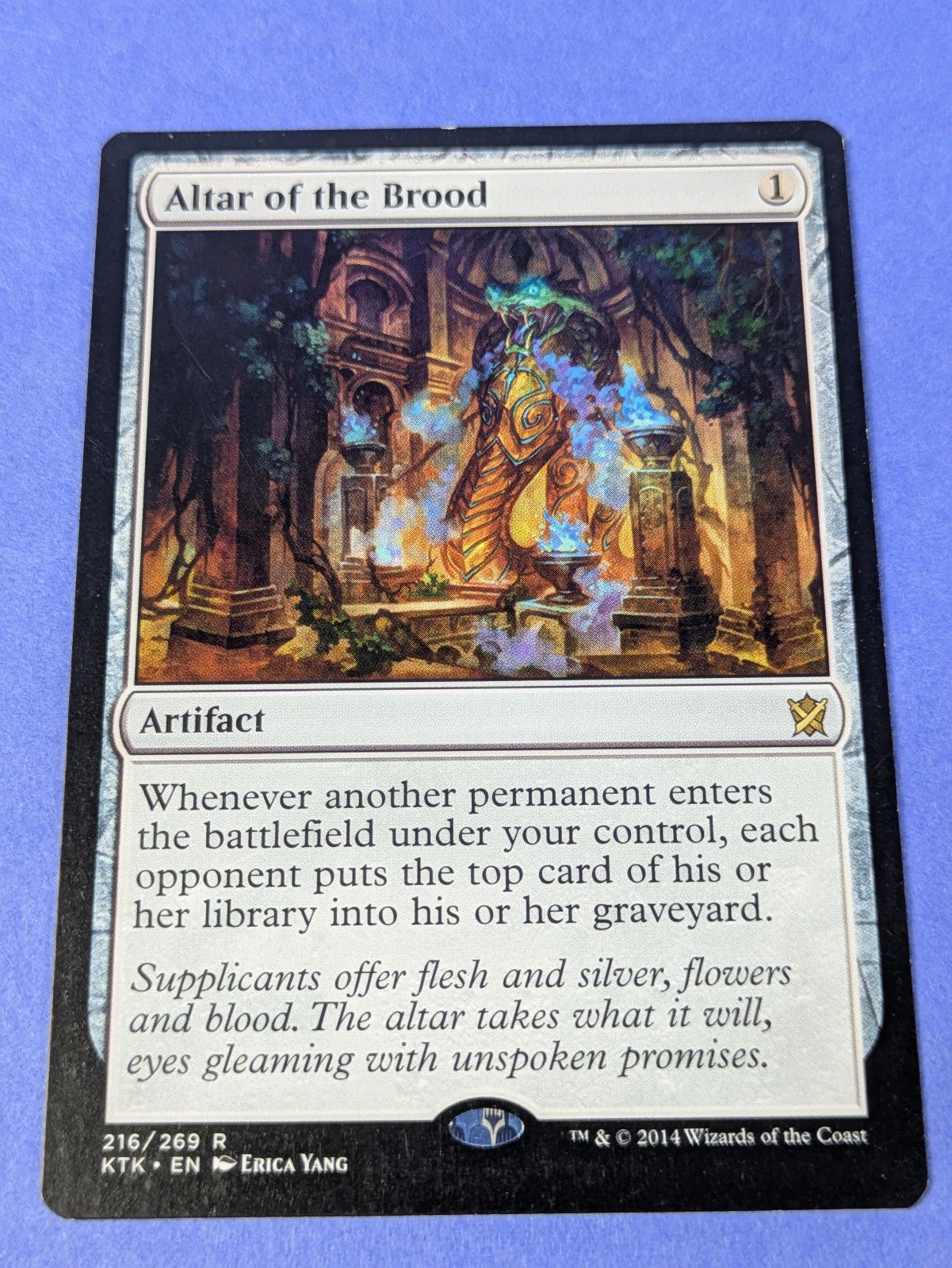 MTG Magic: Khans of Tarkir: Altar of the Brood #216/269 Rare - LP