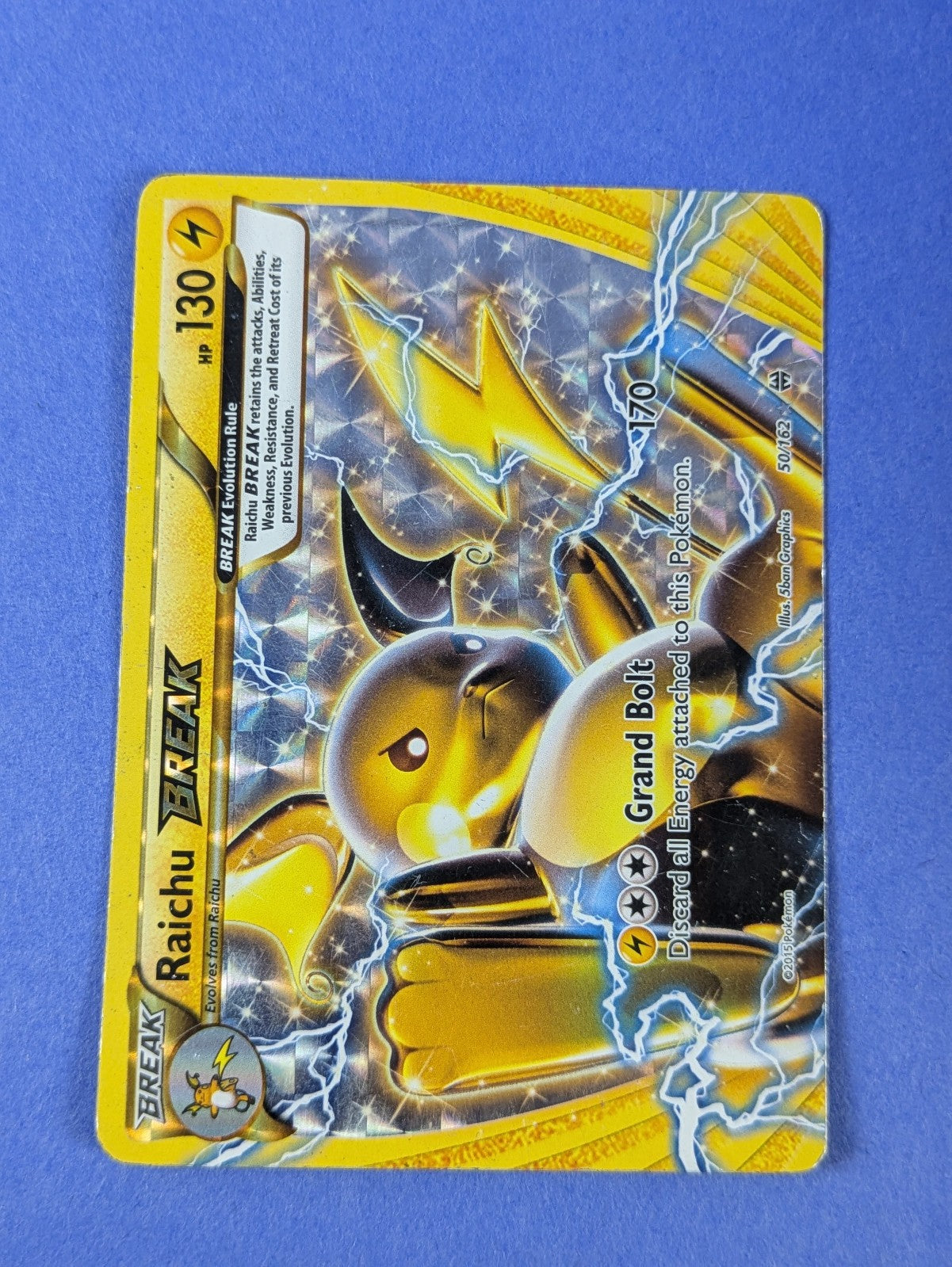 Raichu BREAK - 50/162 - Break Rare Breakthrough - Pokemon Card - MP