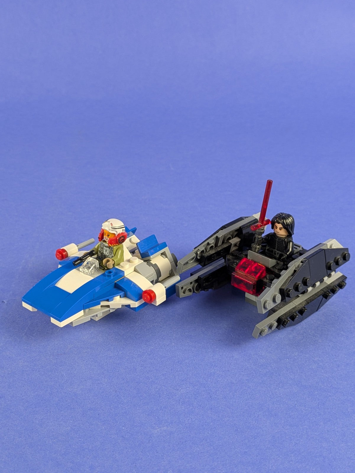 LEGO Star Wars A-Wing vs. TIE Silencer Microfighters 75196 Incomplete Pre-Owned