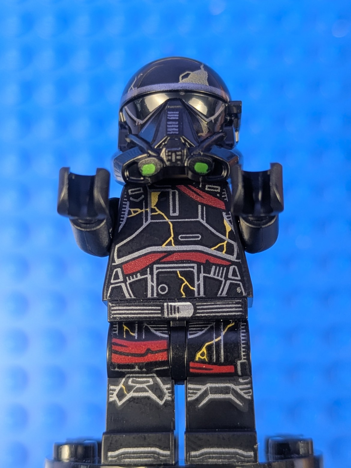 Lego Super Heroes: Imperial Death Trooper - Dark Tan Head (2X) sw1416 Set 75412