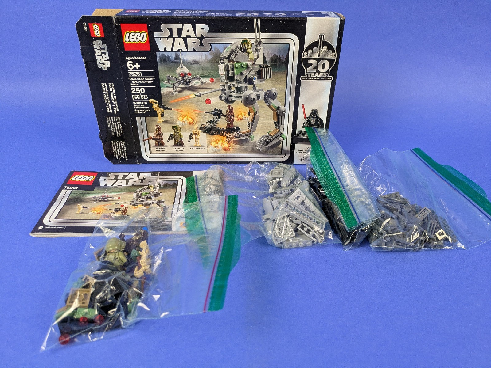 Lego Star Wars: Clone Scout Walker 20th Anniversary Edition Set 75261 - Complete
