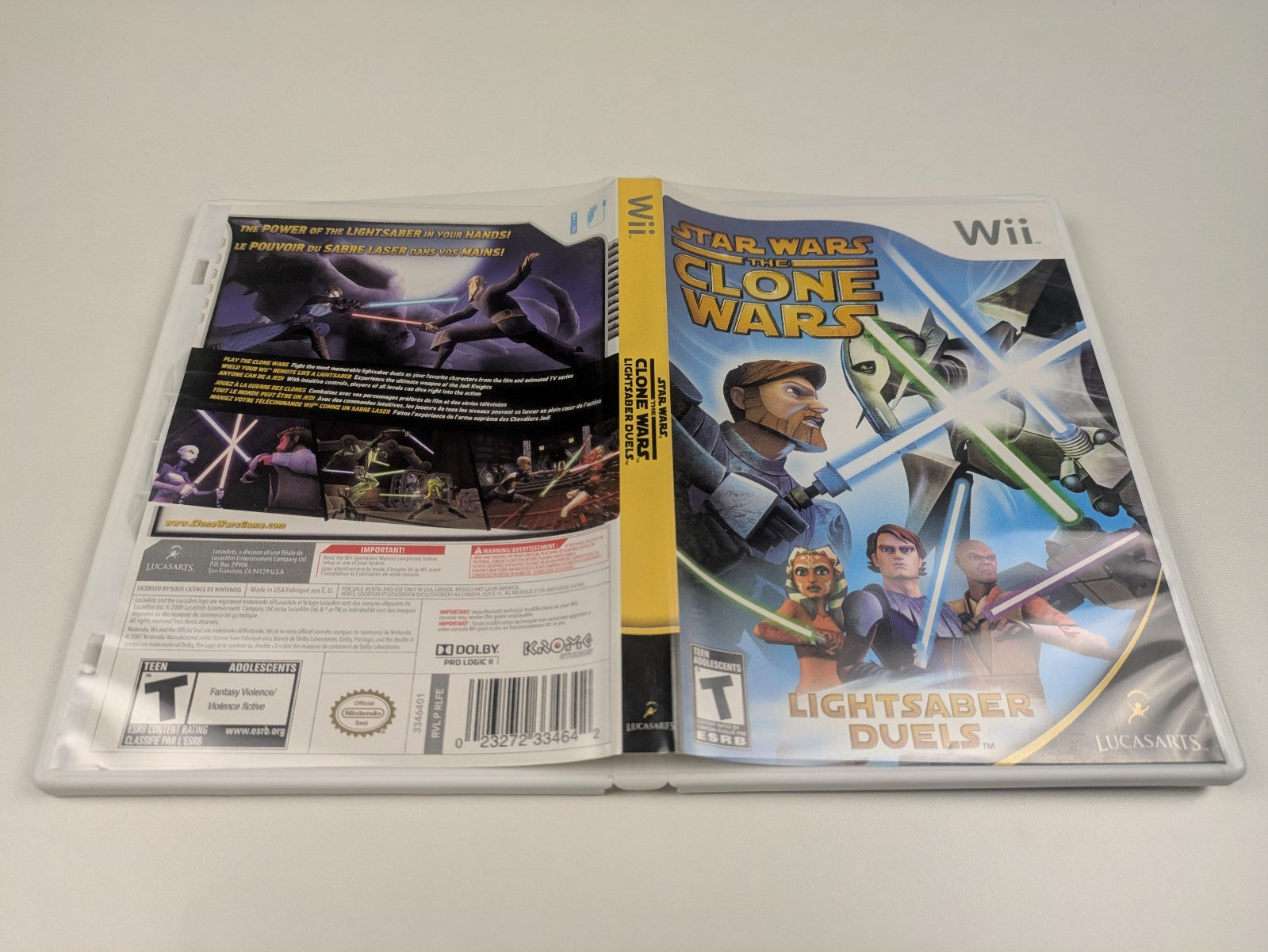 Star Wars: The Clone Wars – Lightsaber Duels (Nintendo Wii, 2008) CIB