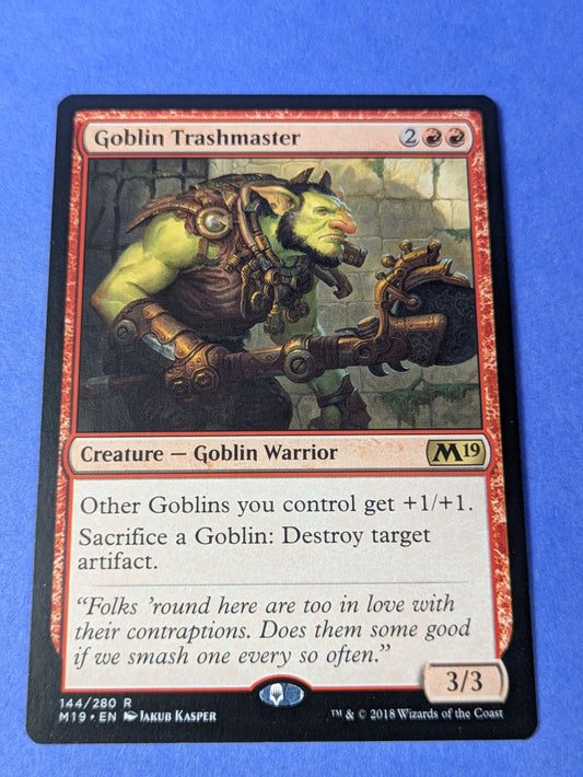MTG Magic: Core Set 2019: Goblin Trashmaster #144/280 Rare - NM