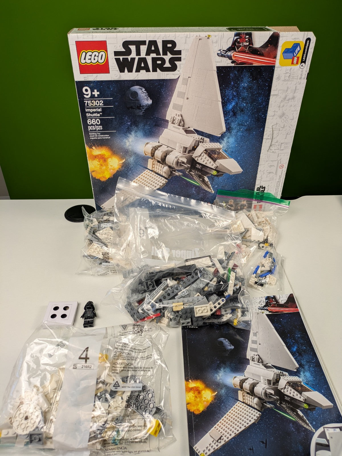 Lego Star Wars: Episode 4-6: Imperial Shuttle Set 75302 - Complete Set