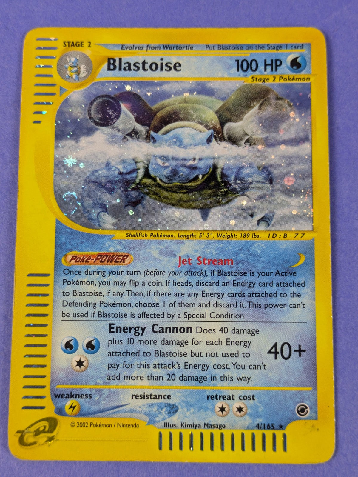 Blastoise #4/165 Pokemon Expedition - Holo - Pokemon Card - HP