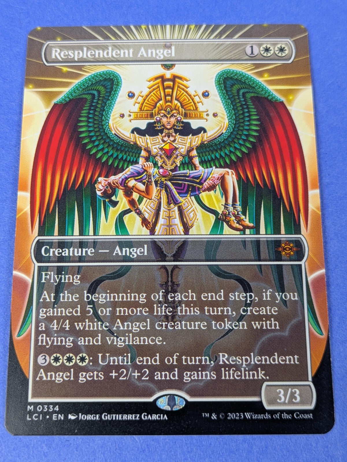 MTG: The Lost Caverns of Ixalan: Resplendent Angel Borderless #0334 Mythic - NM