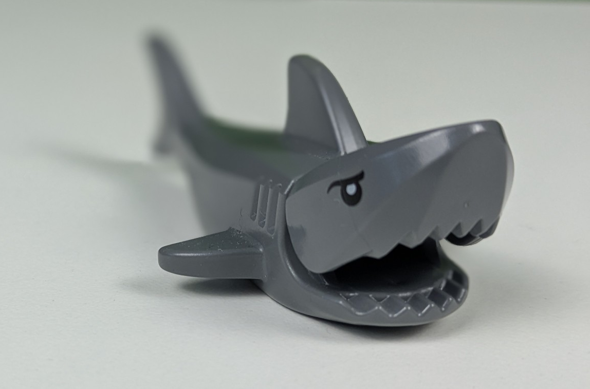 Lego Town: Animals: Shark with Rounded Nose 14518c04pb01 Set 60011