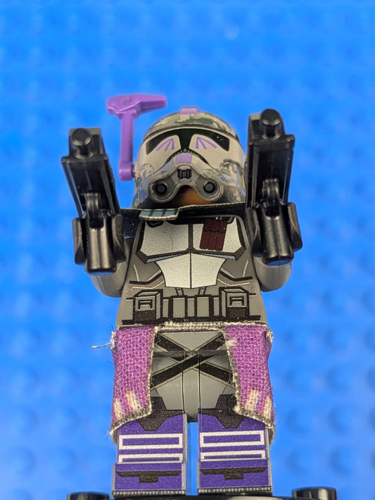 Lego Star Wars: The Clone Wars: Purple ARC Trooper - Rare Custom Lego