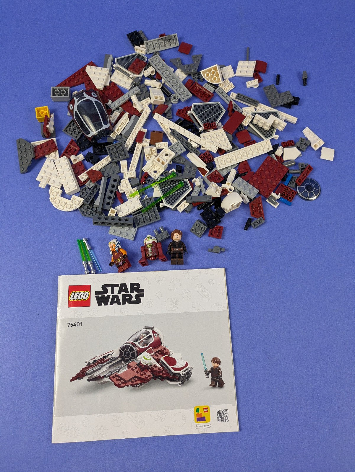 LEGO Star Wars Ahsoka's Jedi Interceptor 75401 Complete Set Pre-Owned