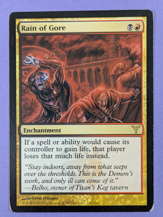 MTG Magic The Gathering: Dissension: Rain of Gore #126/180 Rare - NM