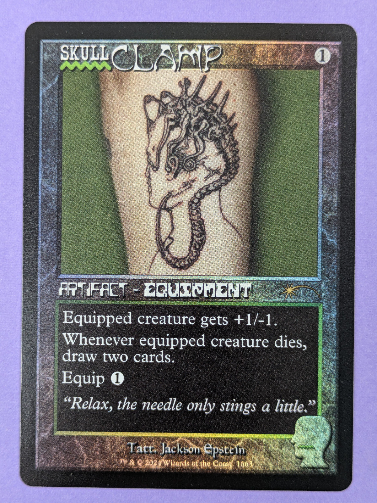 MTG Magic: Secret Lair Drop: Skullclamp - Retro Frame Foil #1663 Promo - NM