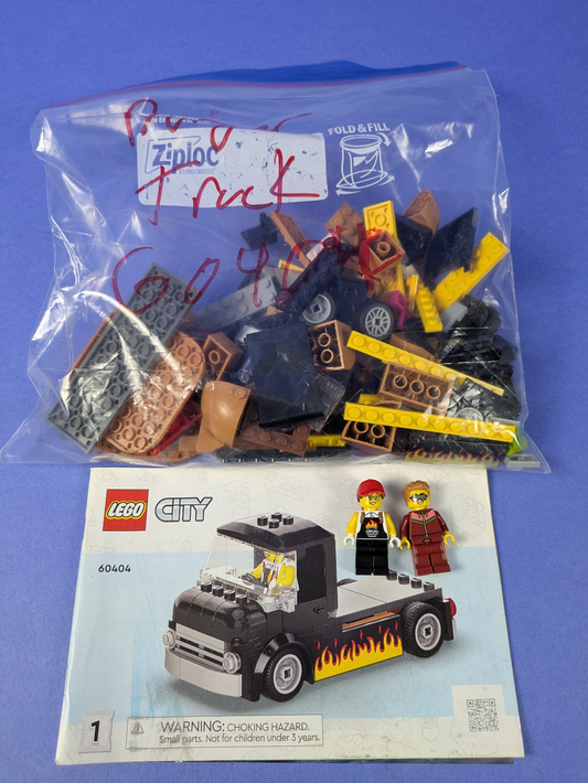 LEGO City Burger Truck 60404 Complete Set Pre-Owned