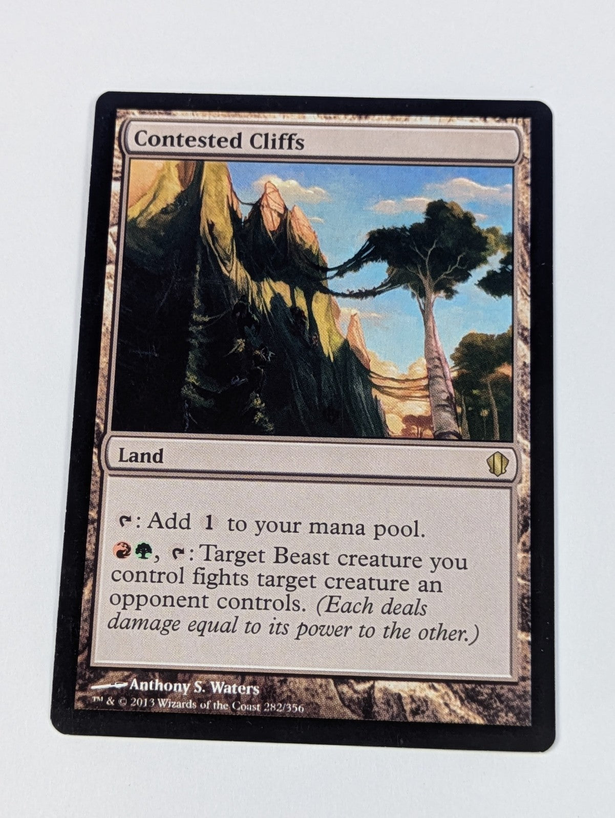 MTG Magic: Commander 2013: Contested Cliffs #282/356 Rare - LP