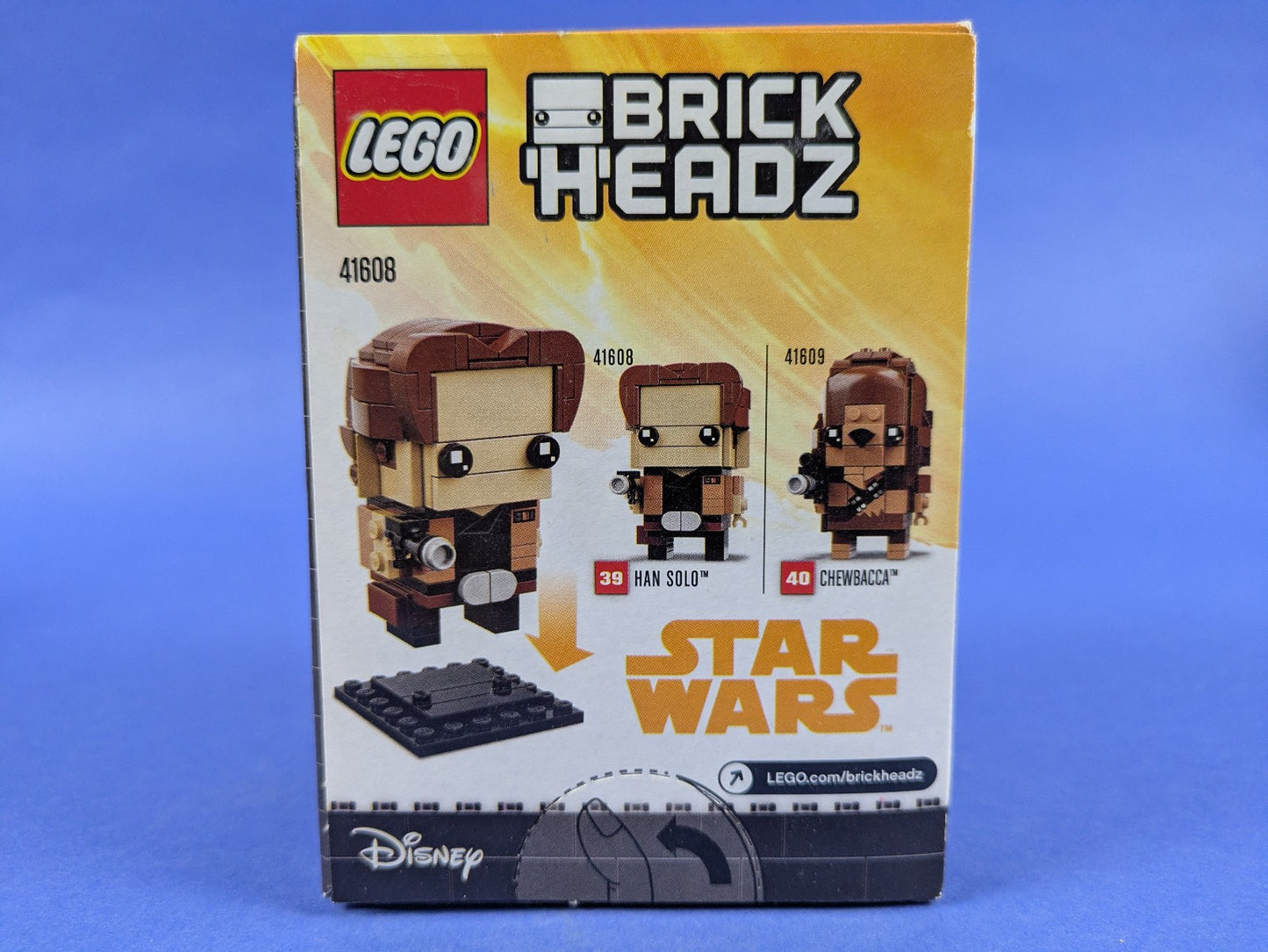 Lego BrickHeadz: Star Wars Solo: Han Solo Set 41608 BRAND NEW